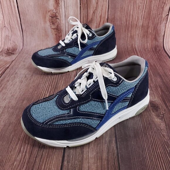 SAS Womens 7 W Blue Tour Mesh LT Comfort Walking Tripad Comfort Shoes Sneakers - Picture 1 of 13